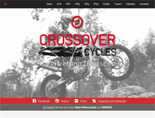 Tablet Screenshot of crossover-cycles.de